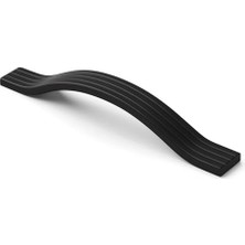 Defne Store Siyah 160 mm Metal Dayanıklı Akasya Çizgili Mobilya Kulpu Çizgili Model Uzun Ömürlü Modern Tasarım