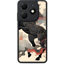 BG AKSESUAR Tecno Spark 20 Uyumlu Horse Desenli Kamera Korumalı Darbelere Dayanıklı Kılıf