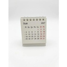 Cankardeş Kırtasiye 2027 Mini Masa Takvimi 7x7 cm