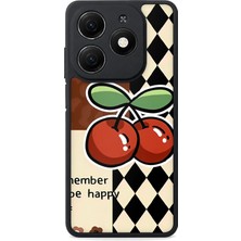 BG AKSESUAR Tecno Spark 20C Uyumlu Mutluluk Desenli Kamera Korumalı Darbelere Dayanıklı Kılıf