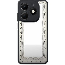 BG AKSESUAR Tecno Spark 20 Uyumlu Dantel Desenli Kamera Korumalı Darbelere Dayanıklı Kılıf