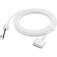 Defne Store Px-Mac2 Magsafe 2 Güç Adaptörü Kablosu; Apple MacBook A1425 A1435 A1465 A1502 Uyumlu, 5 Pin T Stili Manyetik Şarj Tamir Kablosu, 45W 60W 85W Adaptör Için, 1.8 Metre
