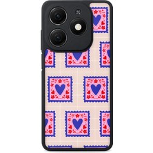 BG AKSESUAR Tecno Spark 20C Uyumlu Aşk Desenli Kamera Korumalı Darbelere Dayanıklı Kılıf