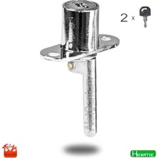 Defne Store Dolap Çekmece Kilidi Merkezi Pimli Kilit 16X40 mm 2 Anahtarlı, KL0036101
