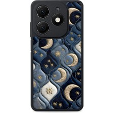 BG AKSESUAR Tecno Spark 20 Uyumlu Hilal Desenli Kamera Korumalı Darbelere Dayanıklı Kılıf