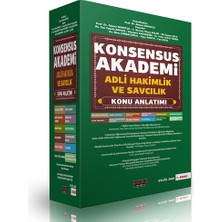 Konsensus Akademi Adli Hakim ve Savcılık Sınavı Konu Anlatımı Savaş Yayınevi Eylül 2026