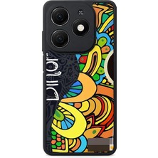 BG AKSESUAR Tecno Spark 20 Uyumlu Gitar Desenli Kamera Korumalı Darbelere Dayanıklı Kılıf