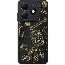 BG AKSESUAR Tecno Spark 20C Uyumlu Korsan Desenli Kamera Korumalı Darbelere Dayanıklı Kılıf