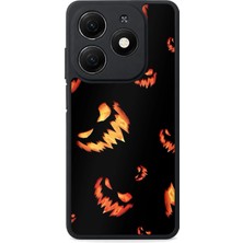 BG AKSESUAR Tecno Spark 20C Uyumlu Balkabağı Desenli Kamera Korumalı Darbelere Dayanıklı Kılıf