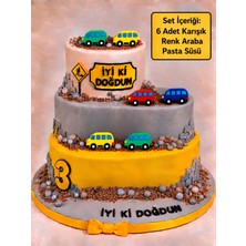Mixoyuncak Araba Pasta Süsü Figürü – 6’lı Set