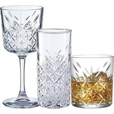 Defne Store Timeless 36 Parça Çeyizlik Su Bardağı Kadeh ve Meşrubat Bardak Seti TIMS-36SET