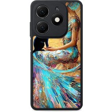 BG AKSESUAR Tecno Spark 20 Uyumlu Kraliçe Desenli Kamera Korumalı Darbelere Dayanıklı Kılıf