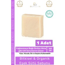 Denguva Doğal Bitkisel El Yüz Vücut Saç Cilt Orijinal Vegan Eşek Sütü Sabunu
