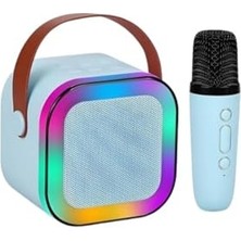 Defne Store K12 Kablosuz Bluetooth Karaoke Hoparlörü, 5 Ses Efekti, Rgb Hd Stereo, Usb/sd/fm