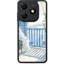 BG AKSESUAR Tecno Spark 20 Uyumlu Balkon Desenli Kamera Korumalı Darbelere Dayanıklı Kılıf