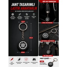 Mixoyuncak Jant Tasarımlı Lastik Anahtarlık Şık ve Dikkat Çekici Tasarım