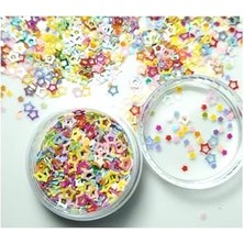 Defne Store Yıldız Renkli Tek Ebat Tırnak Süsleme Charm Pulu, 6282926525262626