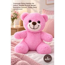 Yenilig 5 Adet Sevimli Peluş Ayıcık – Yumuşak Peluş Hediye ve Dekor, Pembe Kumaş Model, Romantik Sunum, Teddy Bear