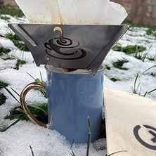 Defne Store Coffeex Drip Portatif Kahve Damıtıcı, Katlanır, Paslanmaz Çelik