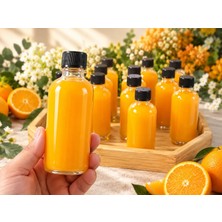 Sarcan Saracan 12 Adet 100ML Kilitli Siyah Kapaklı Şefaf Detox Şişesi