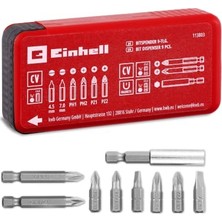 Defne Store 9 Parça Bit Dağıtıcı Seti; 25/50 mm Bitler, Manyetik Tutucu ve Cep Tipi Kutu