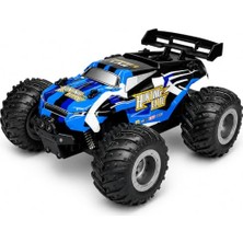 Defne Store Uzaktan Kumandalı Off Road Araba; 2.4g Full Fonksiyon 1:18 Şarjlı Rc Araç, Işıklı High Off Road Oyuncak, 2WD Büyük Tekerlekli Kumandalı Arazi Aracı, Şarjlı Oyuncak Araba, DS-1258(A) (Mavi)