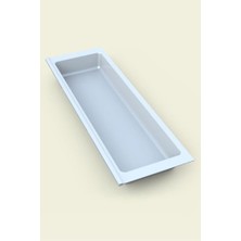 Defne Store Kaşıklık, Mutfak Çekmece Içi Tek Bölmeli Kepçelik Beyaz 16CMX48 Cm(Boydan 4 cm Kesilebilir)