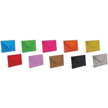 Defne Store Renkli Davetiye Zarfı, 13X18 Cm, 90 G, 1. Hamur, 25 Adet
