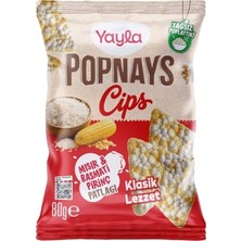 Defne Store Popnays Cips Basmati & Mısır Sade Üçgen Thin Cips 80 Gram