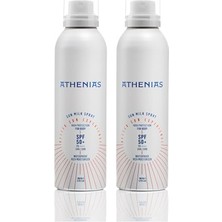 Defne Store Sun Milk Spray SPF50+ Tüm Cilt Tipleri Için Uva Uvb Yüksek Korumalı Güneş Kremi, 200 ml x 2 Adet