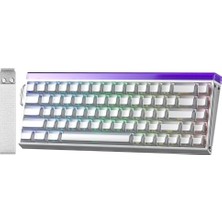 Defne Store Hero 68 He Manyetik Klavye, Rapid Trigger, Jade King Switch, 8000Hz Rgb, Tkl Hot Swap, Beyaz