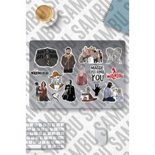 Defne Store The Walking Dead Temalı Sticker Etiket Seti, Yürüyen Ölüler Sticker, Laptop, Notebook ve Telefon Için