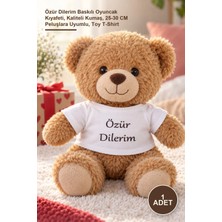 Yenilig 1 Adet Peluş Oyuncak Tişörtü – Özür Dilerim Baskılı Oyuncak Kıyafeti, Kaliteli Kumaş, 25-30 cm Peluşlara Uyumlu, Toy T-Shirt