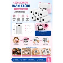 Store Çocuk Fotoğraf Makinesi Yedek Termal Baskı Kağıdı (6’lı Rulo) – 57X25MM