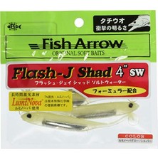 Defne Store Flash-J Shad Sw 4" (5 Adet/paket) #L134 Luminova Glow/silver Olta