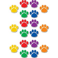 Defne Store Magnetic Accents, Colourful Paw Prints (77207.0)