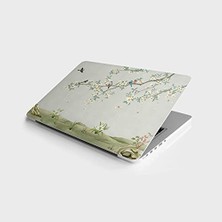 Defne Store Laptop Sticker Bilgisayar Notebook Pc Kaplama Etiketi 3D Ağaç Kuşlar