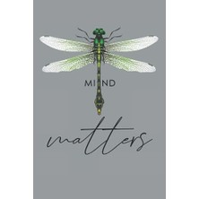 Defne Store Mind Matters Dragonfly Puzzle Book, A5 (6x9), 125 Pages