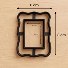 Defne Store Nostaljik Çerçeve Kesici Kalıp, Beyaz, 6x8 Cm; Seramik ve Polimer Kil Için