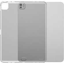 Defne Store iPad Pro 11 2024 ile Uyumlu, Süper Silikon Tablet Kılıfı, Şeffaf