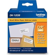 Defne Store DK-1209 Küçük Adres Etiketleri; Beyaz, 2 1/2 "x 1 1/2", 800 Rulo