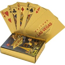 Bg Gold Las Vegas Iskambil Kağıdı Kaygan Plastik Su Geçirmez Oyun Kağıdı CIN643