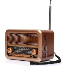 Defne Store Hoparlör, Taşınabilir Nostaljik Radyo Bluetooth Tf Kart USB Destekli Mp3 Çalar