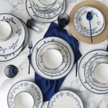 Bg Blue Bloom Yemek Takımı 24 Parça 6 Kişilik 22810-11-12