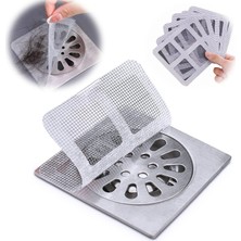 Bg Tek Kullanımlık Duş Tahliye Saç Çıkarıcı Örgü Çıkartma 4 "* 4", Banyo, Mutfak, Küvet, Lavabo Için Saç Tahliye Çıkartması (Kare, 20 Adet)