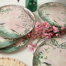 Bg Pink Woods Nordic Servis Tabağı 28 cm 6 Adet 22641