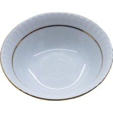 Bg Gural Porselen Mat Yaldızlı Çukur Yemek Tabağı 12'li