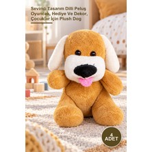 Yenilig 4 Adet Peluş Oyuncak Köpek – Sevimli Tasarım Dilli Peluş Oyuncak, Hediye ve Dekor, Çocuklar Için Plush Dog