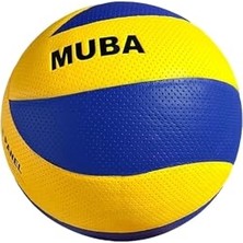 Defne Store Voleybol Topu Yapıştırma Soft Touch Voleybol Topu MB60 Sarı-Lacivert; Tek Ebat, MB6001, Sarı-Lacivert