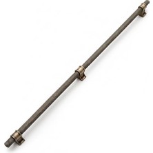 Defne Store Sarı Metal 800 mm Hisar Antik Kulp Tırtıklı Desen Mobilya Çekmece Mutfak Dolabı Dolap Kulpları Kulbu